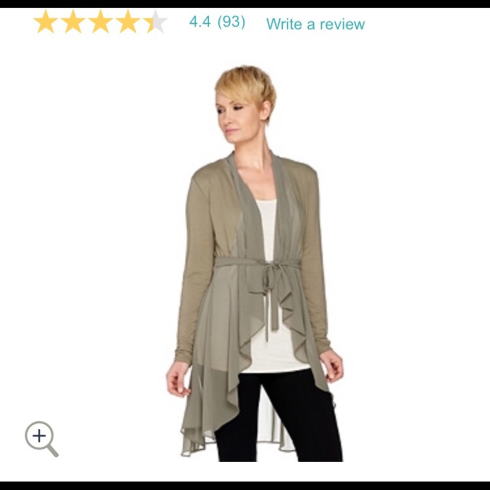 Brand New Lori Goldstein LOGO Lounge cardigan